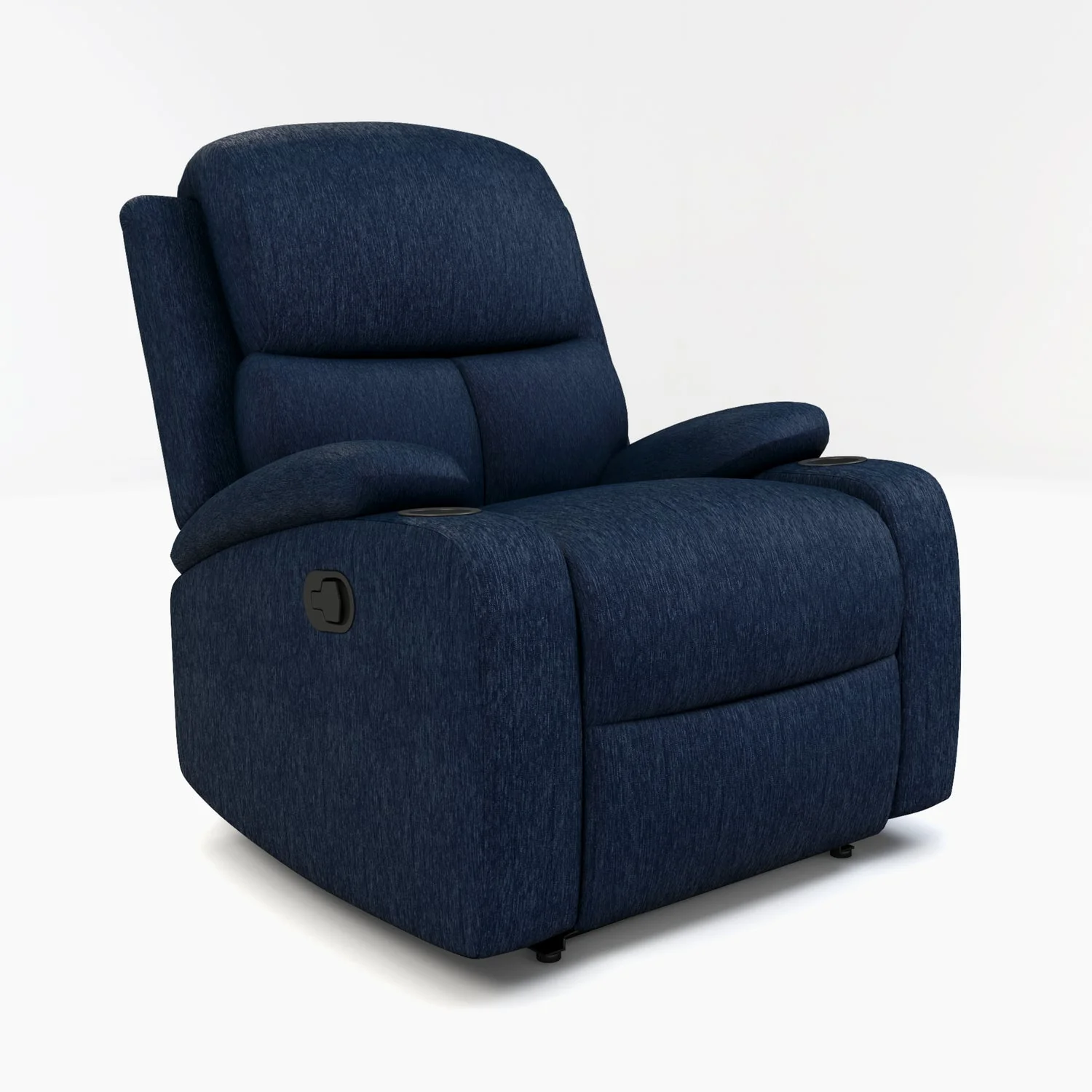 Nilkamal Matt 1 Seater Fabric Manual Recliner (Blue) - Image 6