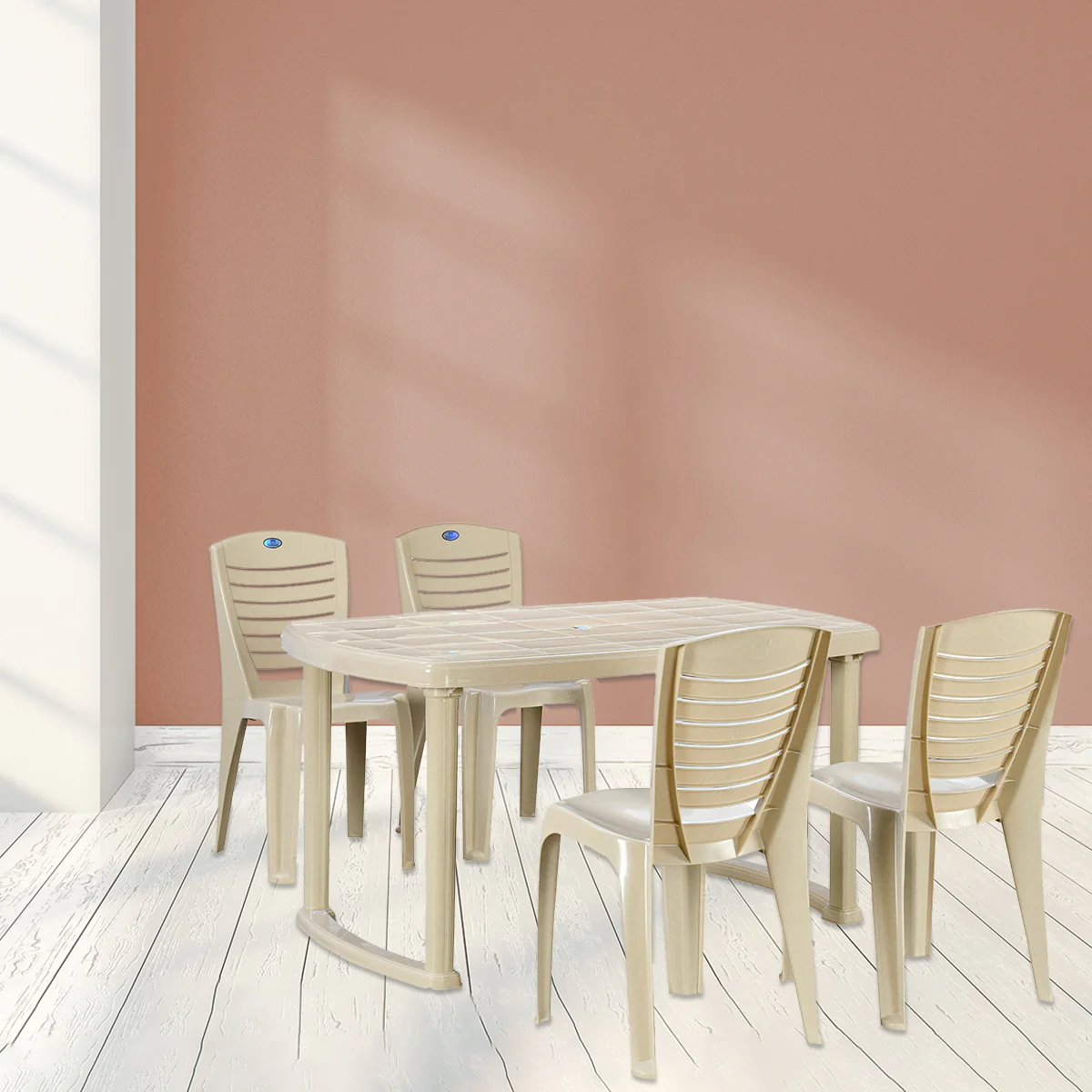 Nilkamal Mega 4 Seater Dining Set - Image 3