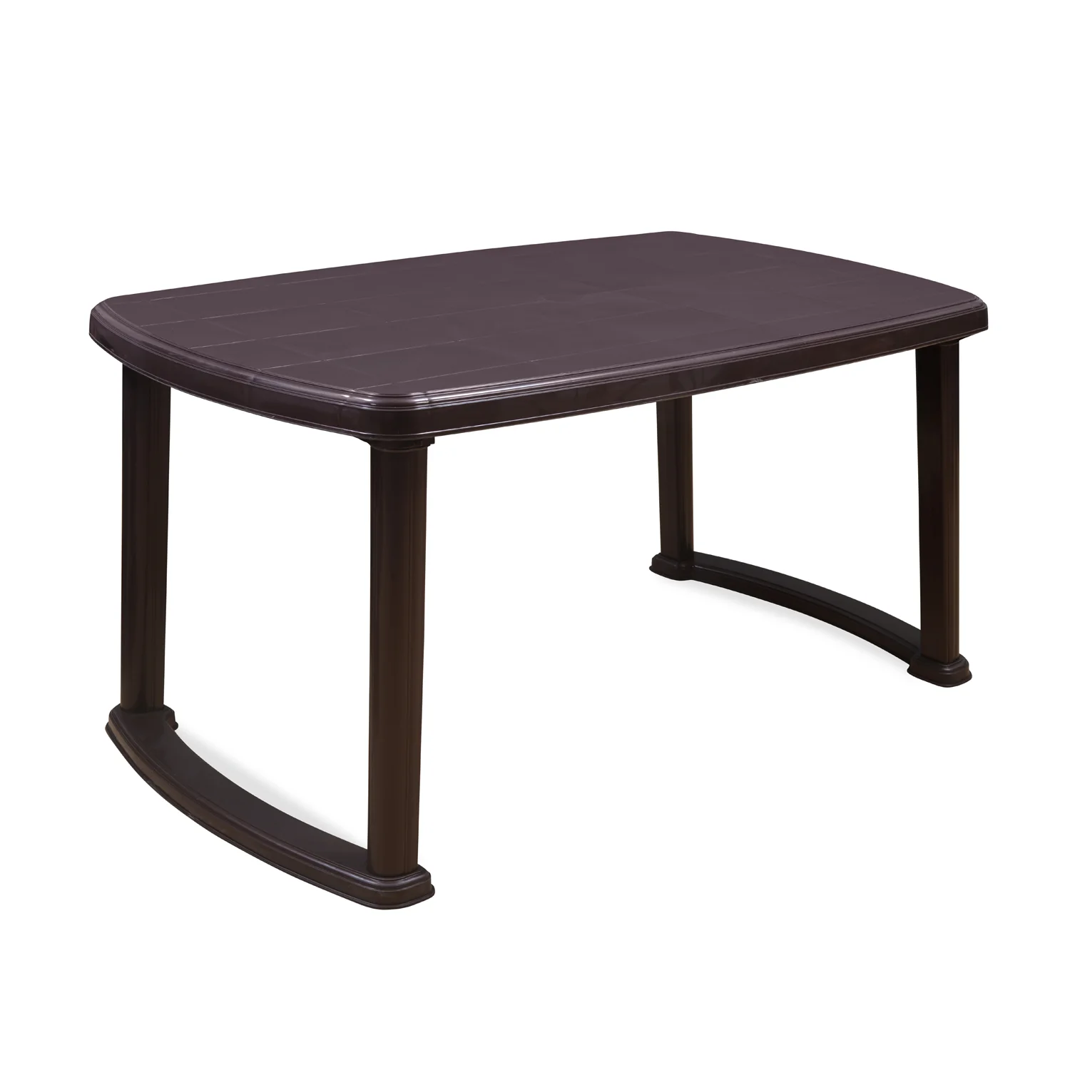 Nilkamal Mega Dining Table (Weather Brown) - Image 4