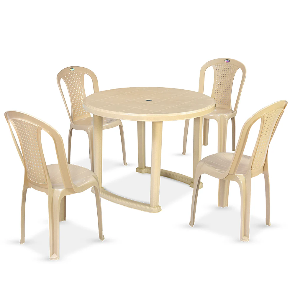 Nilkamal Meridian 1 + 4 Chairs Plastic Dining Set - Image 5