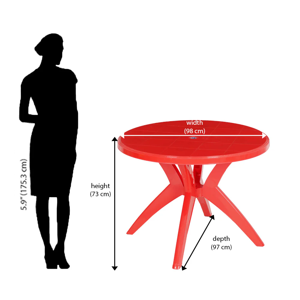 Nilkamal Meridian Kross Leg Dining Table - Image 18