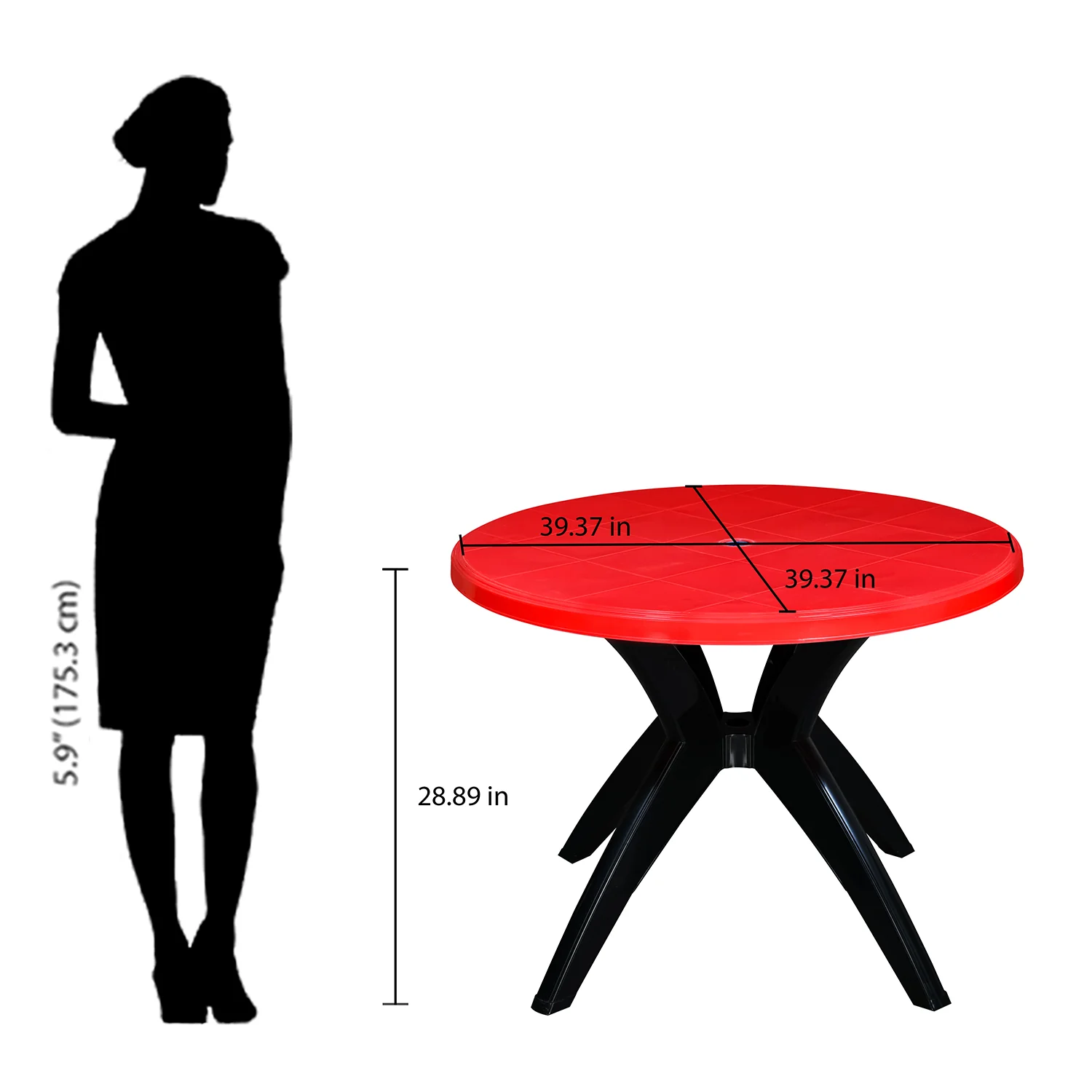 Nilkamal Meridian Kross Leg Dining Table - Image 9