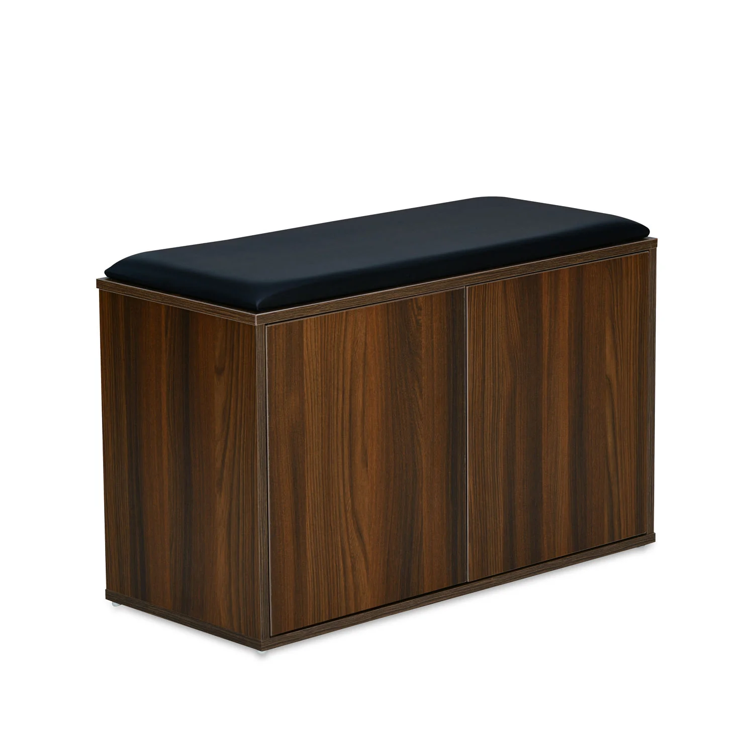 Nilkamal Metro 2 Door Engineered Wood Shoe Cabinet (Walnut) - Image 3
