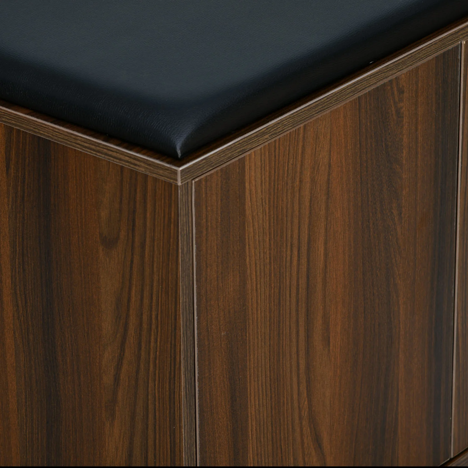 Nilkamal Metro 2 Door Engineered Wood Shoe Cabinet (Walnut) - Image 6