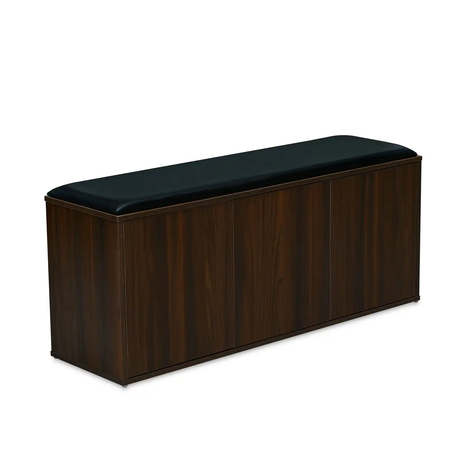 Nilkamal Metro 3 Door Engineered Wood Shoe Cabinet (Walnut) - Image 3