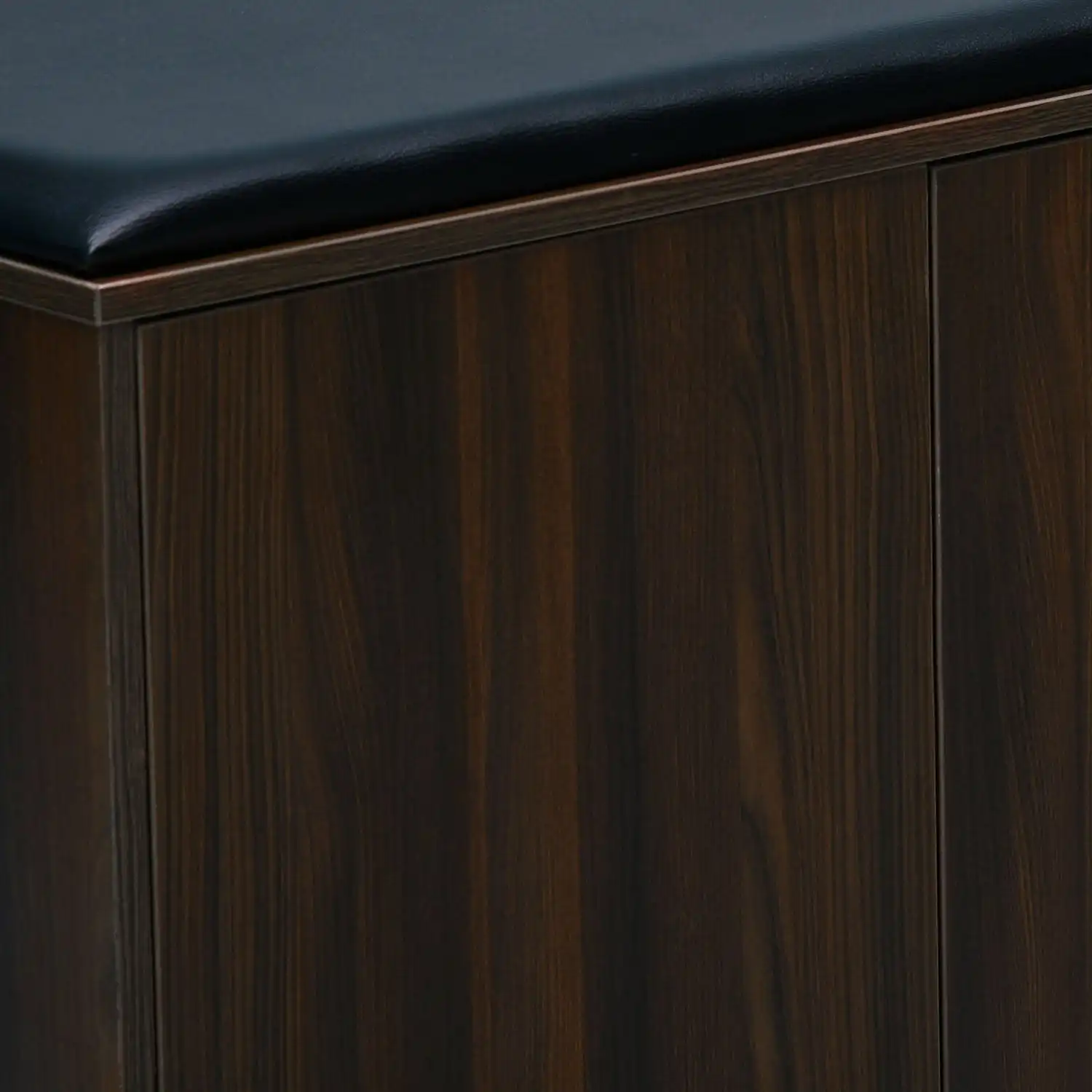 Nilkamal Metro 3 Door Engineered Wood Shoe Cabinet (Walnut) - Image 7