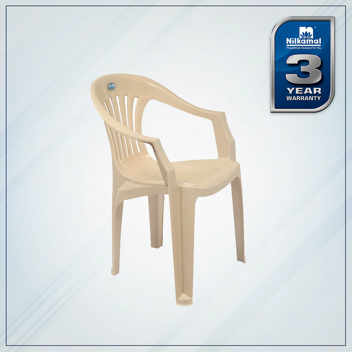 Nilkamal CHR2101 Plastic Arm Chair - Image 2