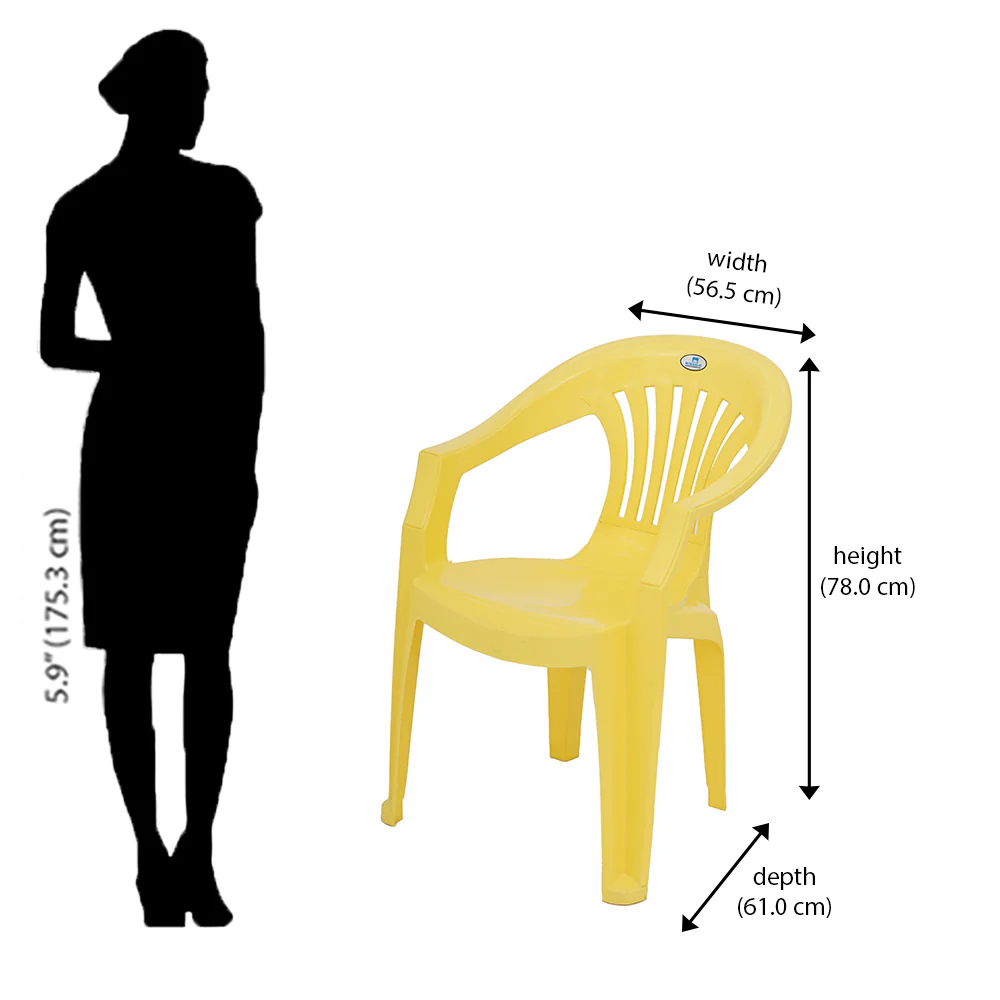 Nilkamal CHR2101 Plastic Arm Chair - Image 33