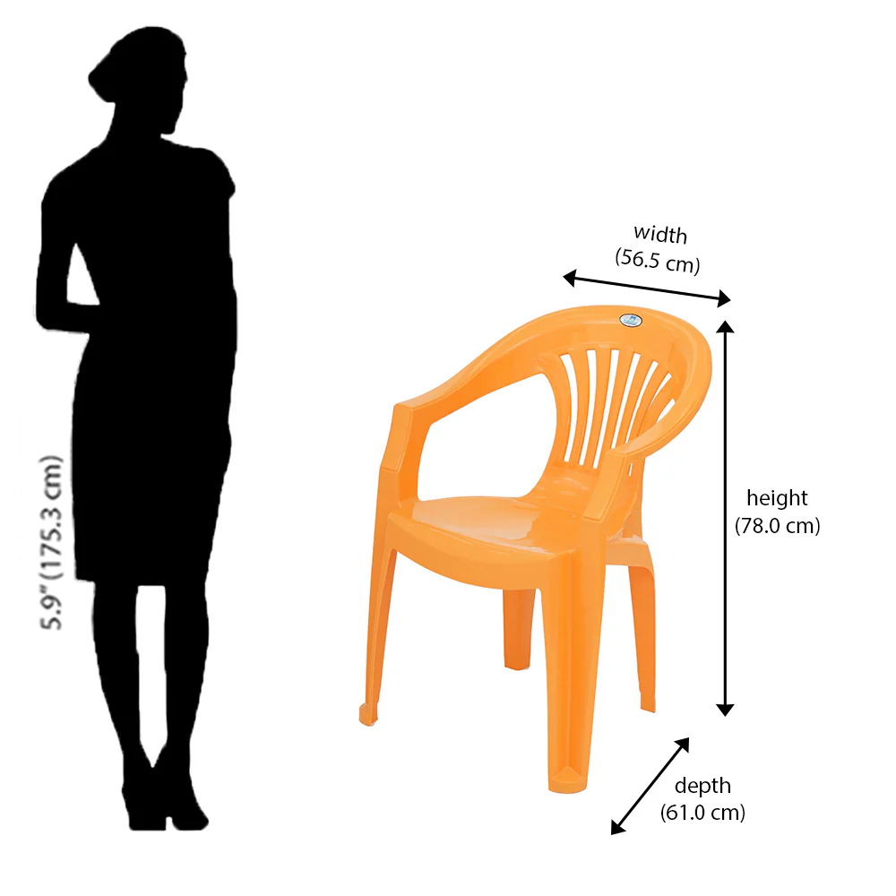 Nilkamal CHR2101 Plastic Arm Chair - Image 42