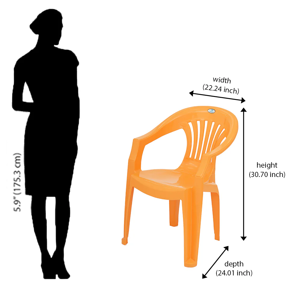 Nilkamal CHR2101 Plastic Arm Chair - Image 43