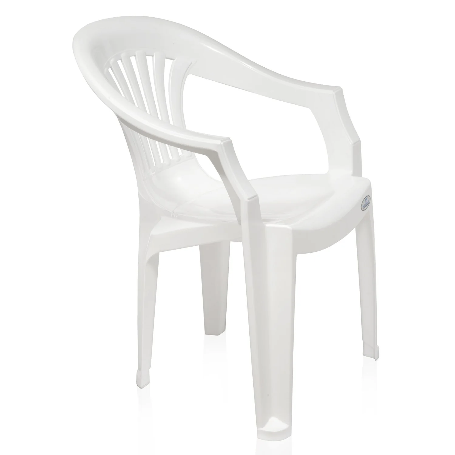 Nilkamal CHR2101 Plastic Arm Chair (Milky White) - Image 4