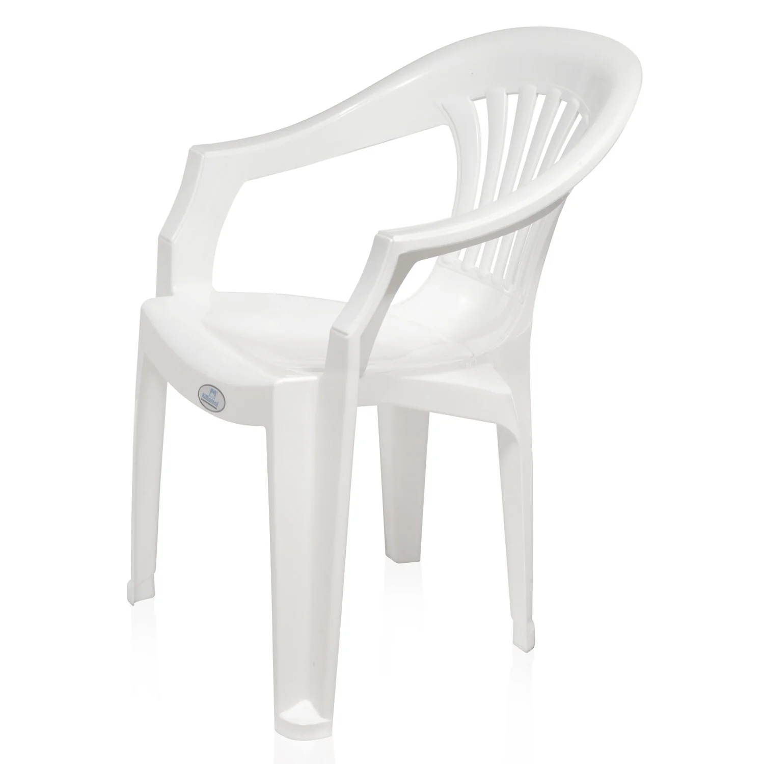 Nilkamal CHR2101 Plastic Arm Chair (Milky White) - Image 5
