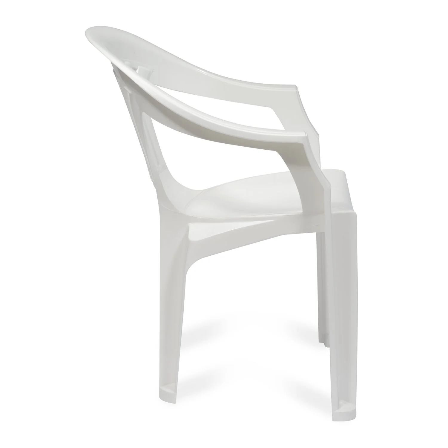 Nilkamal CHR2101 Plastic Arm Chair (Milky White) - Image 6