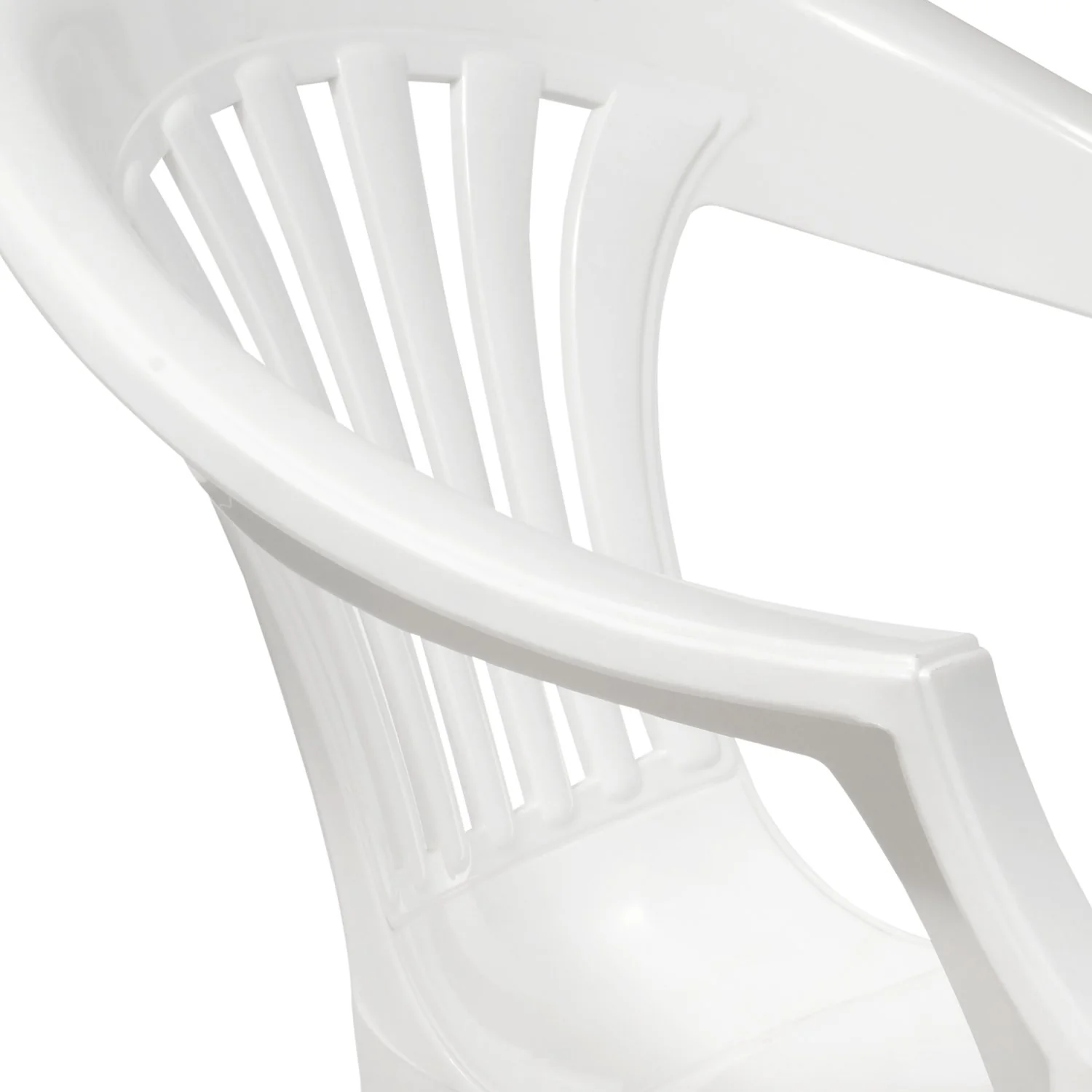 Nilkamal CHR2101 Plastic Arm Chair (Milky White) - Image 8