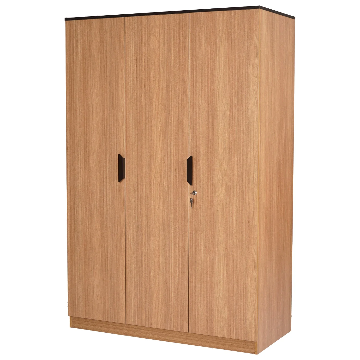 Nilkamal Milford 3 Door Wardrobe  (Urban Teak) - Image 3