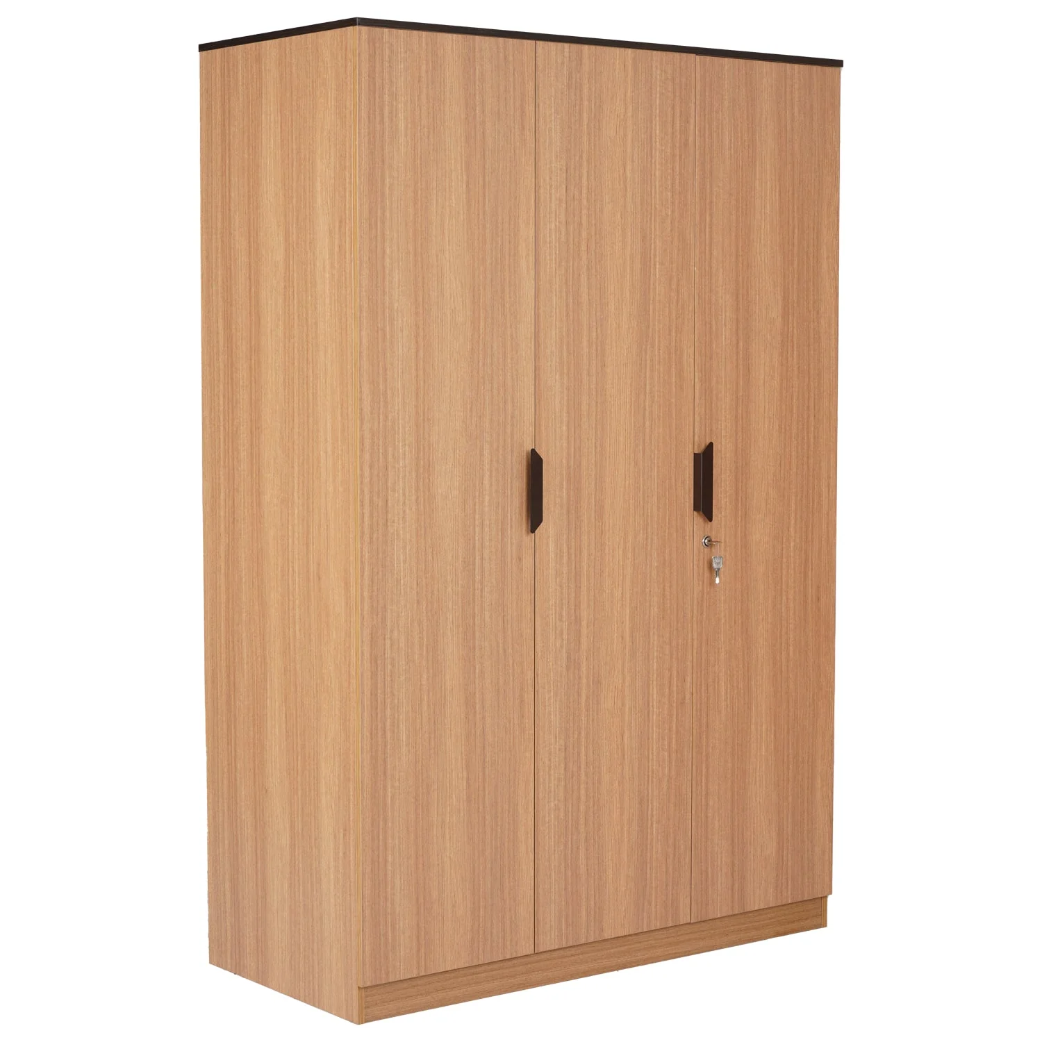 Nilkamal Milford 3 Door Wardrobe  (Urban Teak) - Image 4
