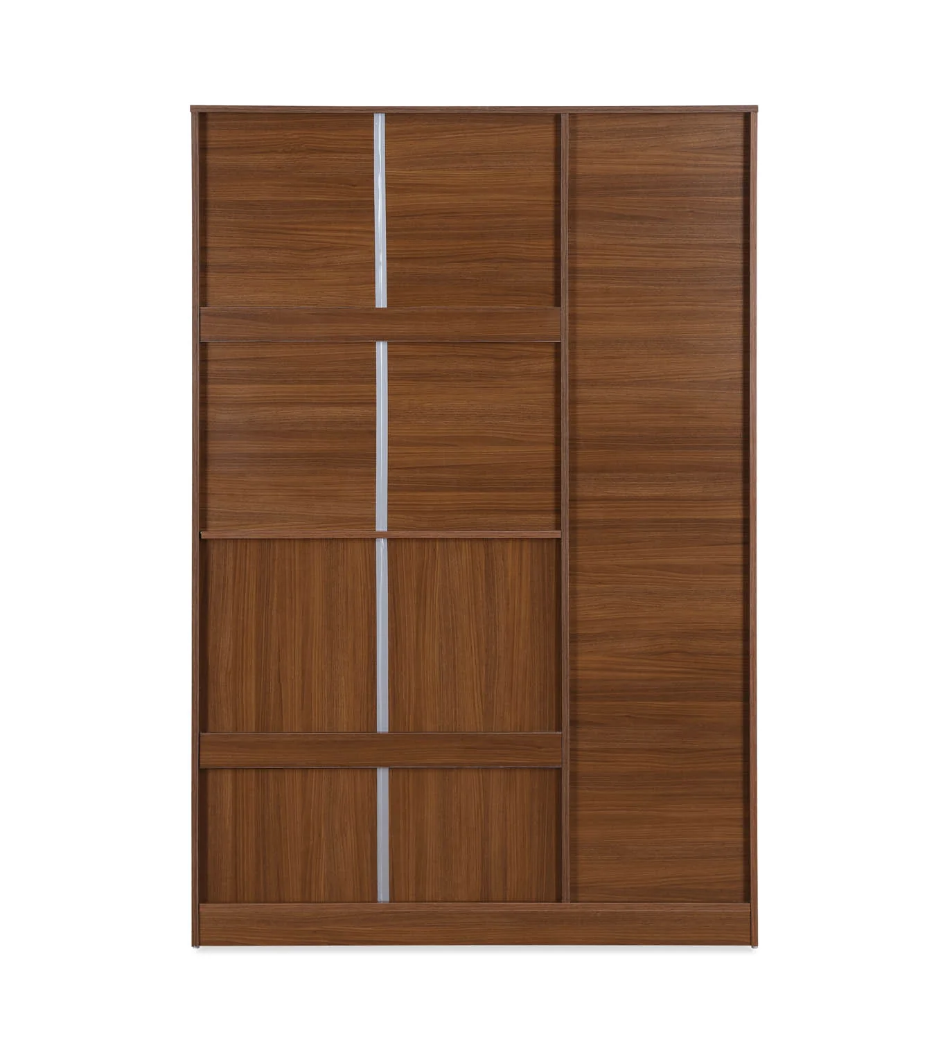 Nilkamal Milford 3 Door Wardrobe with Mirror (Classic Walnut) - Image 8