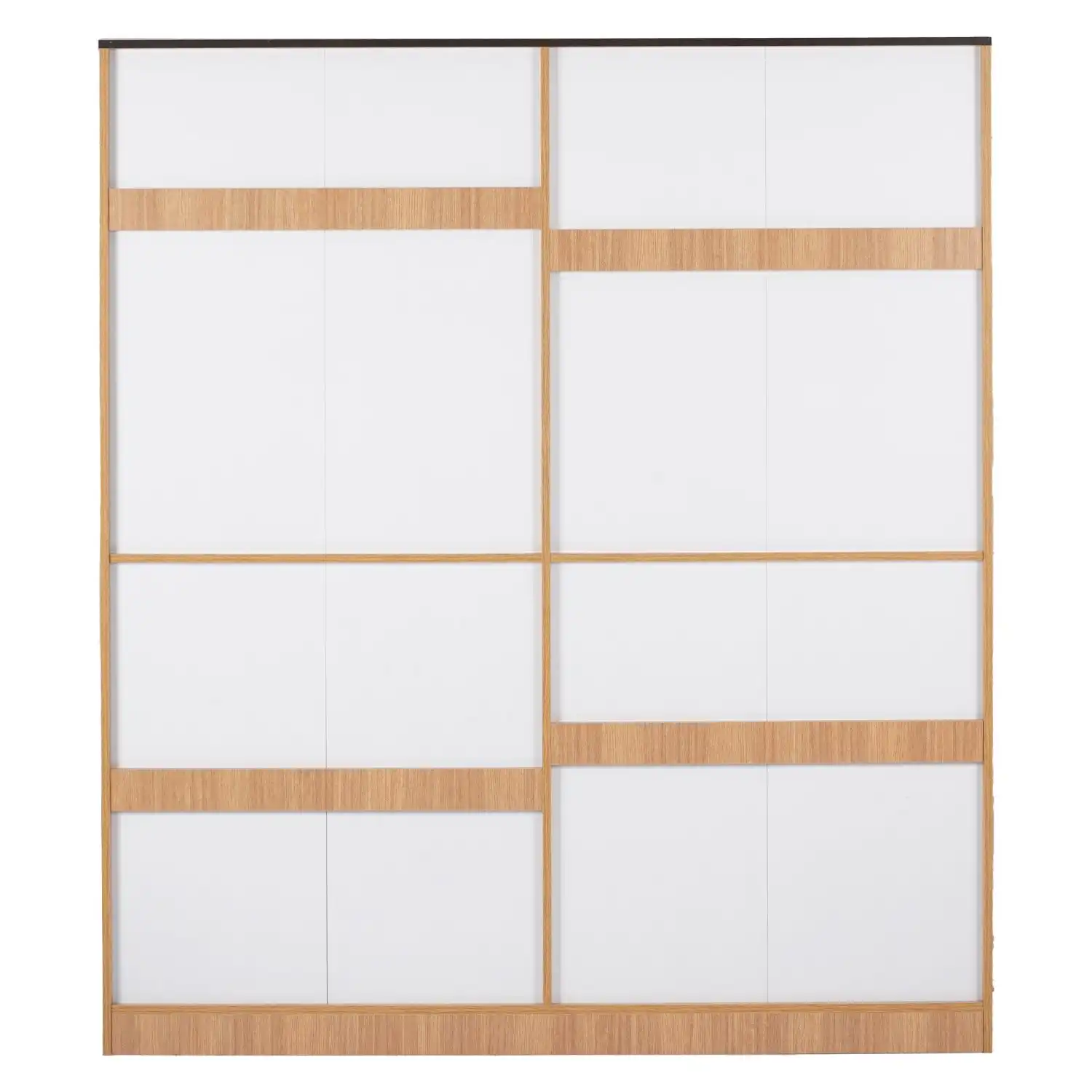 Nilkamal Milford 4 Door Wardrobe With Mirror (Urban Teak) - Image 8