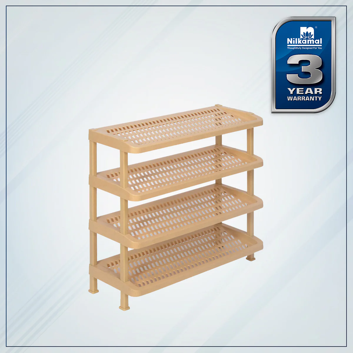 Nilkamal Multirack 04 (Marble Beige) - Image 2
