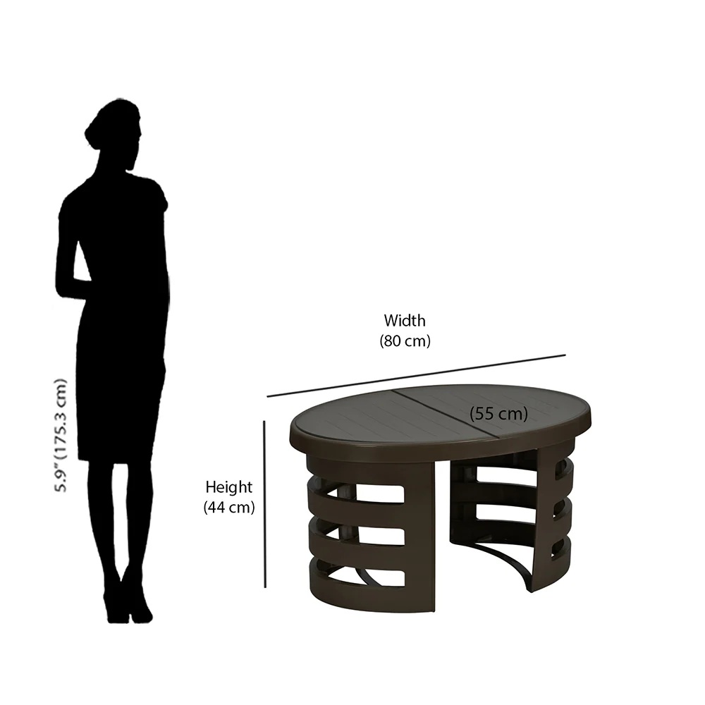 Nilkamal Mystique Center Table with Glass Top - Image 12