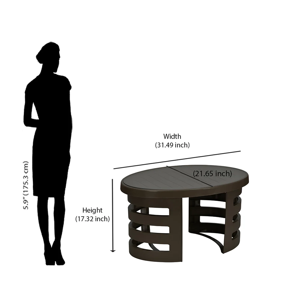 Nilkamal Mystique Center Table with Glass Top - Image 13