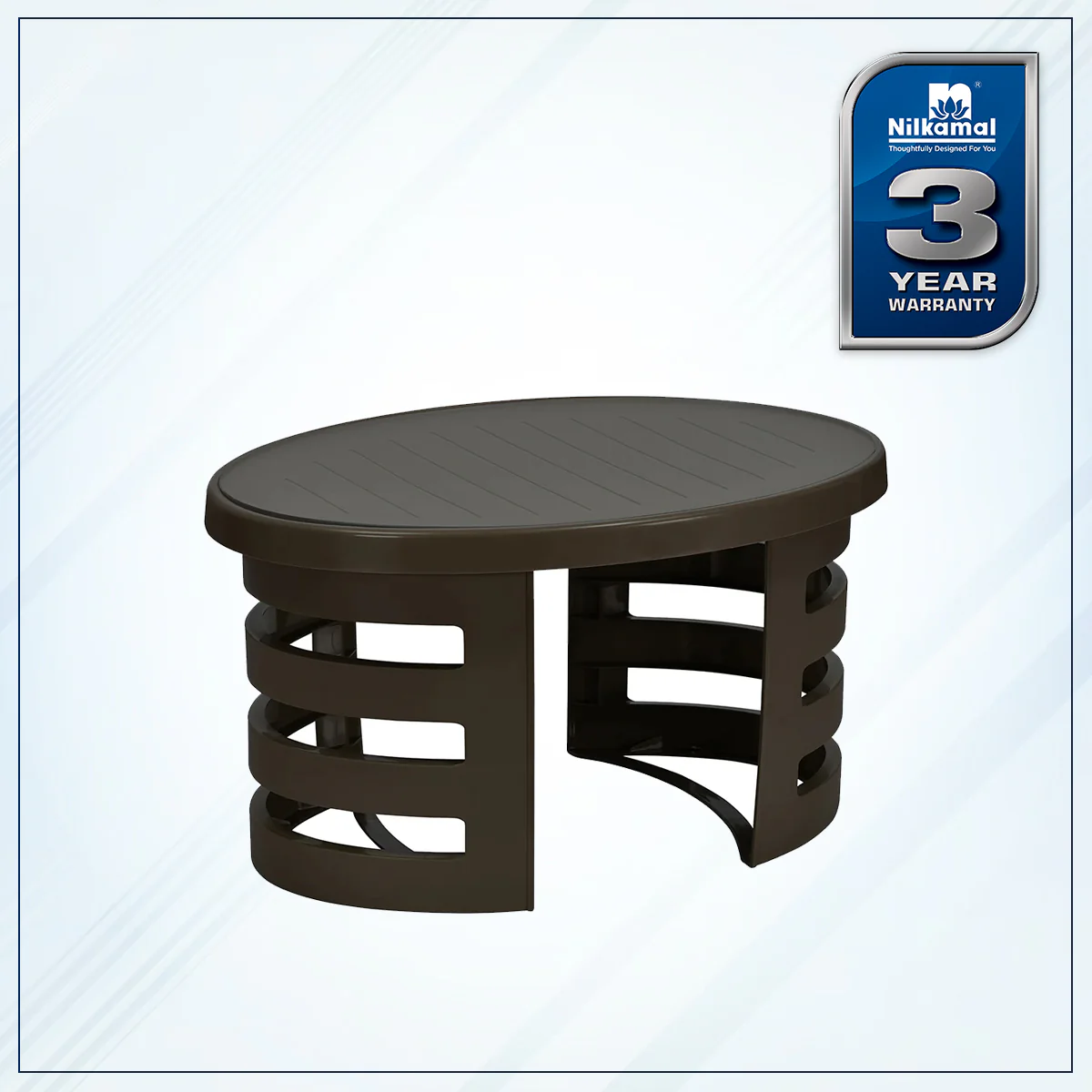 Nilkamal Mystique Center Table with Glass Top - Image 2