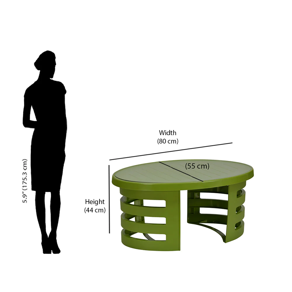 Nilkamal Mystique Center Table with Glass Top - Image 25