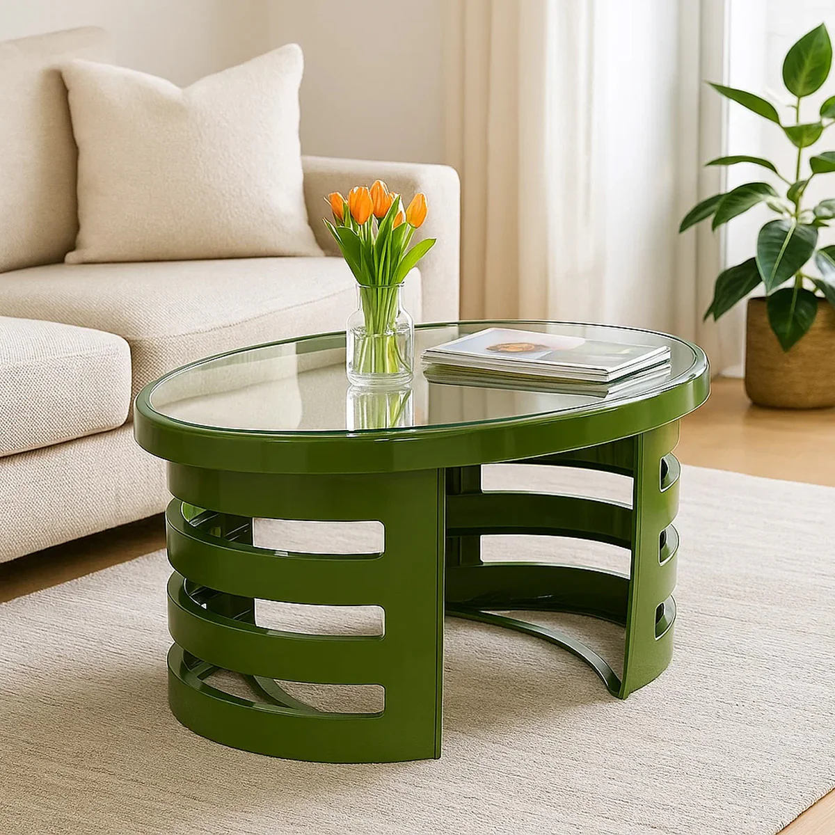 Nilkamal Mystique Center Table with Glass Top - Image 28