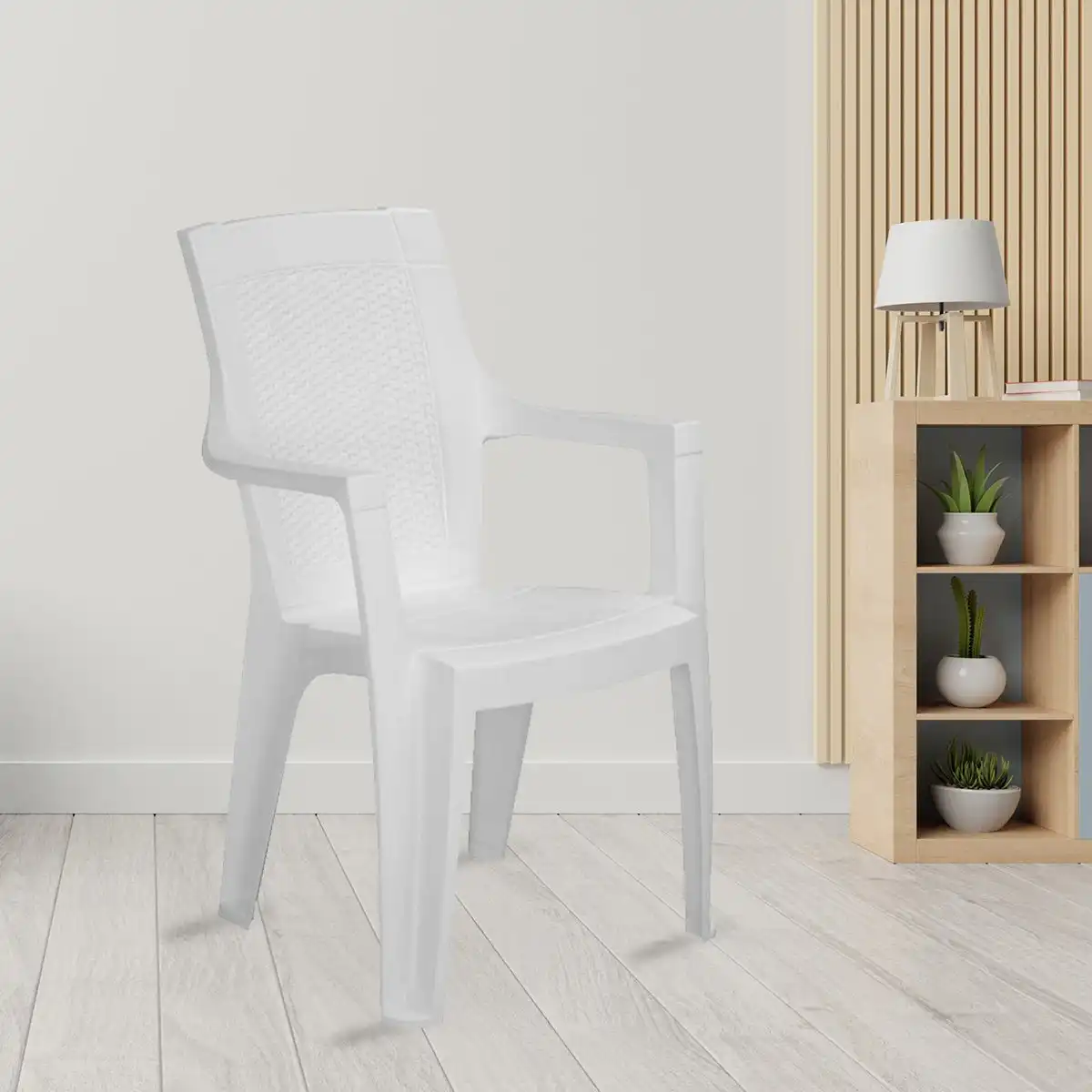 Nilkamal Mystique Plastic Arm Chair - Image 11