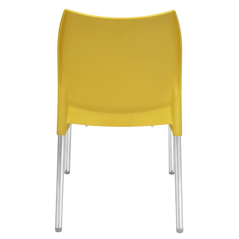 Nilkamal Novella 07 Plastic Armless Chair (Mustard Yellow) - Image 6