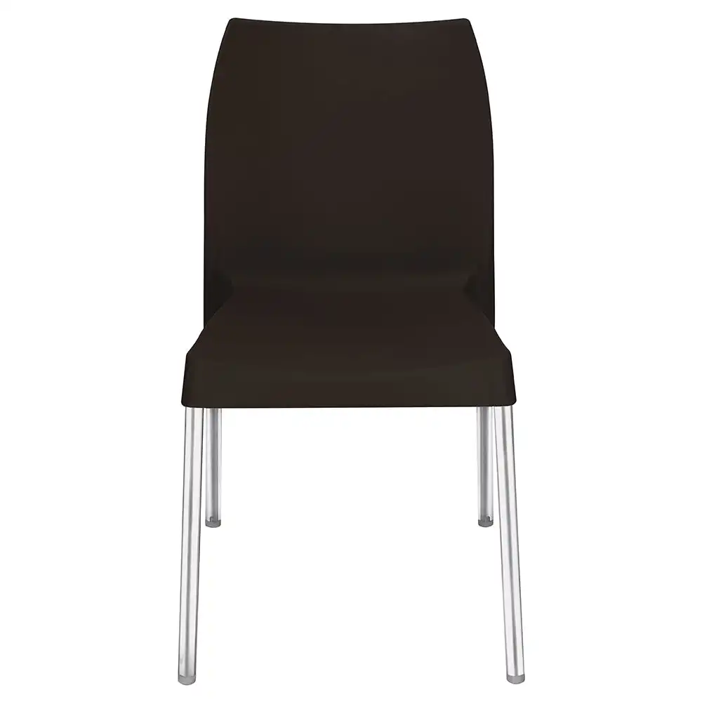 Nilkamal Novella 07 Plastic Armless Chair (Season Rust Brown) - Image 3