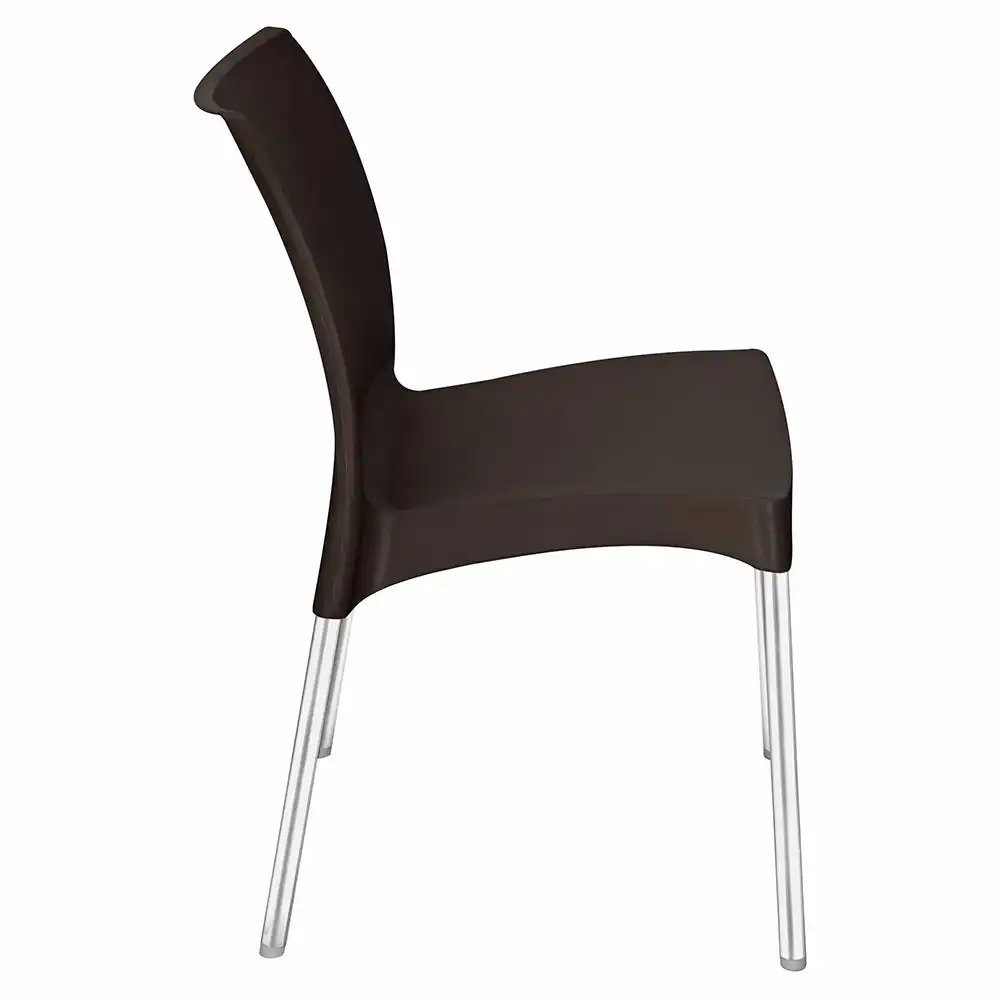 Nilkamal Novella 07 Plastic Armless Chair (Season Rust Brown) - Image 5