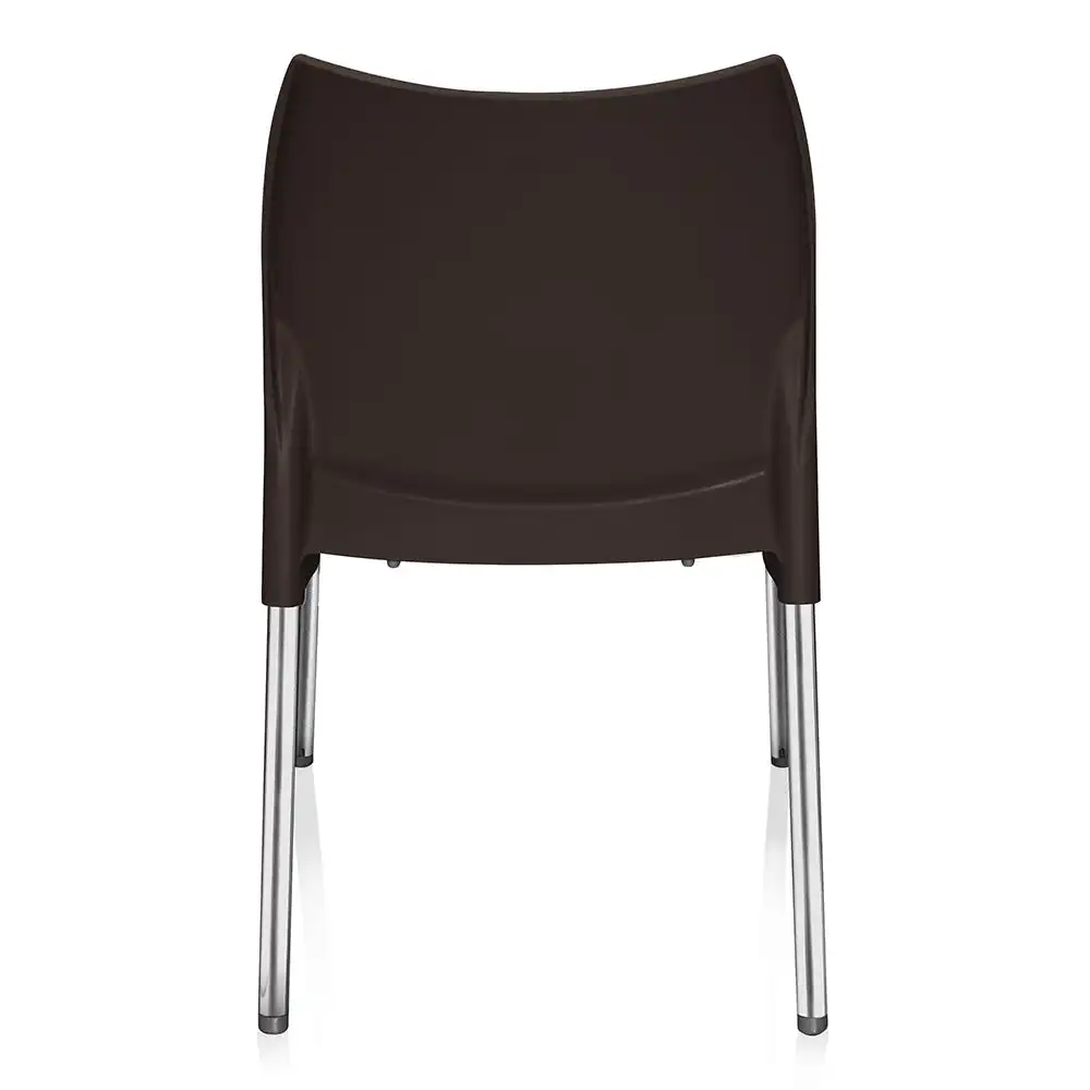Nilkamal Novella 07 Plastic Armless Chair (Season Rust Brown) - Image 6