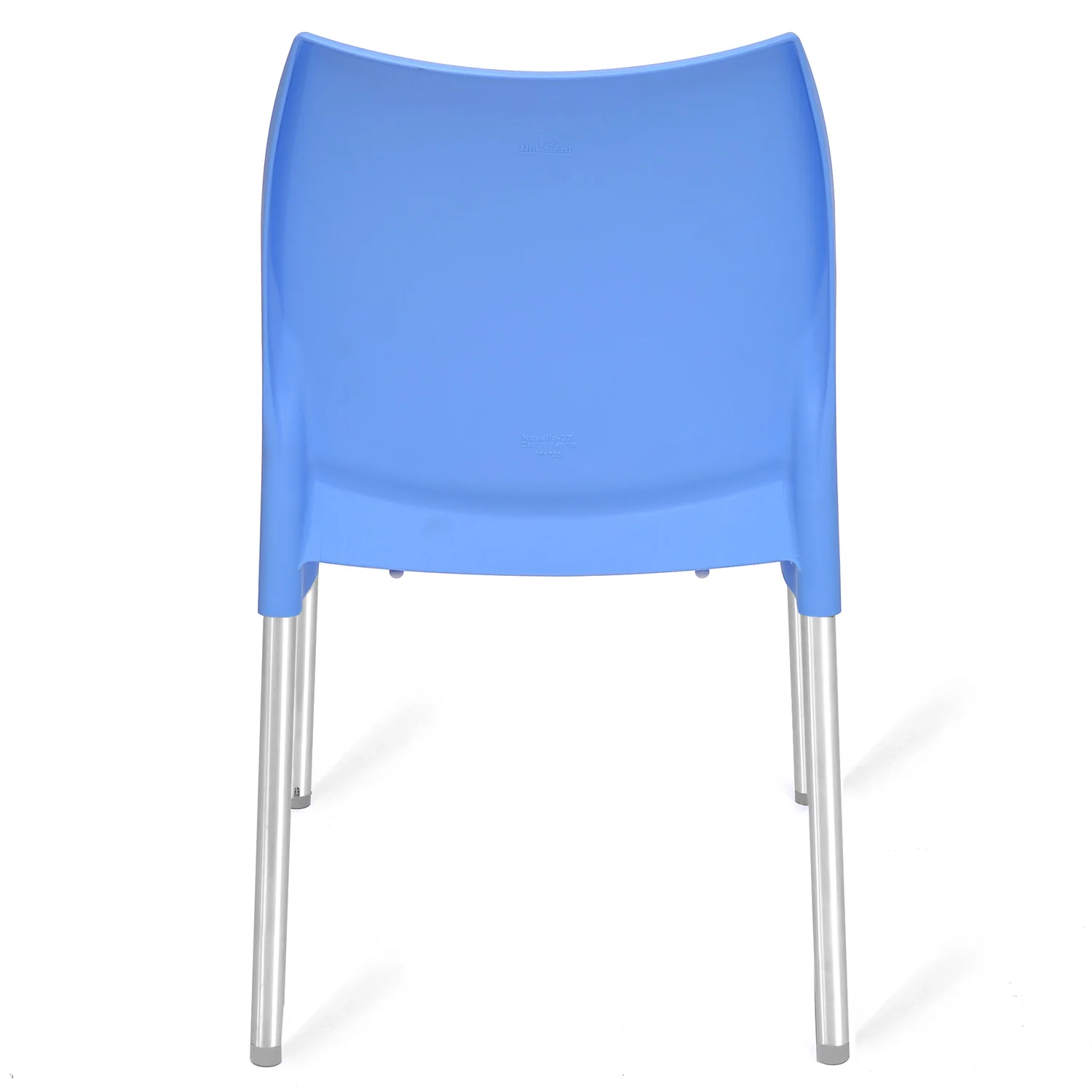 Nilkamal Novella 07 Plastic Armless Chair (Blue) - Image 10