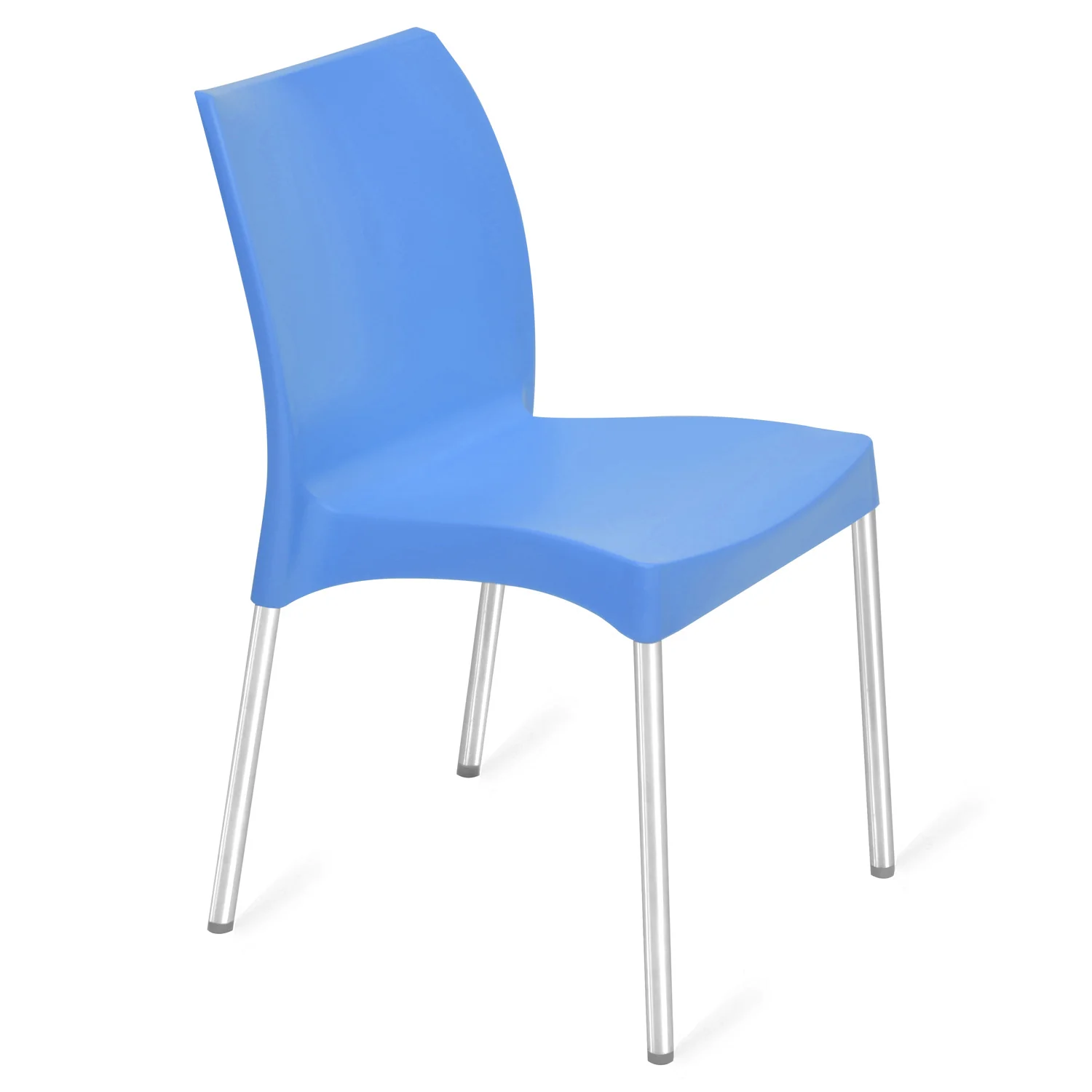 Nilkamal Novella 07 Plastic Armless Chair (Blue) - Image 7