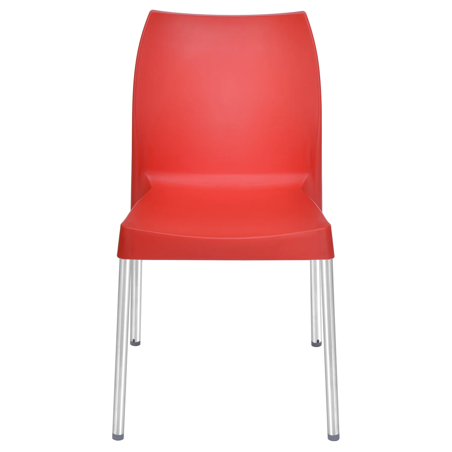 Nilkamal Novella 07 Plastic Armless Chair (Bright Red) - Image 6