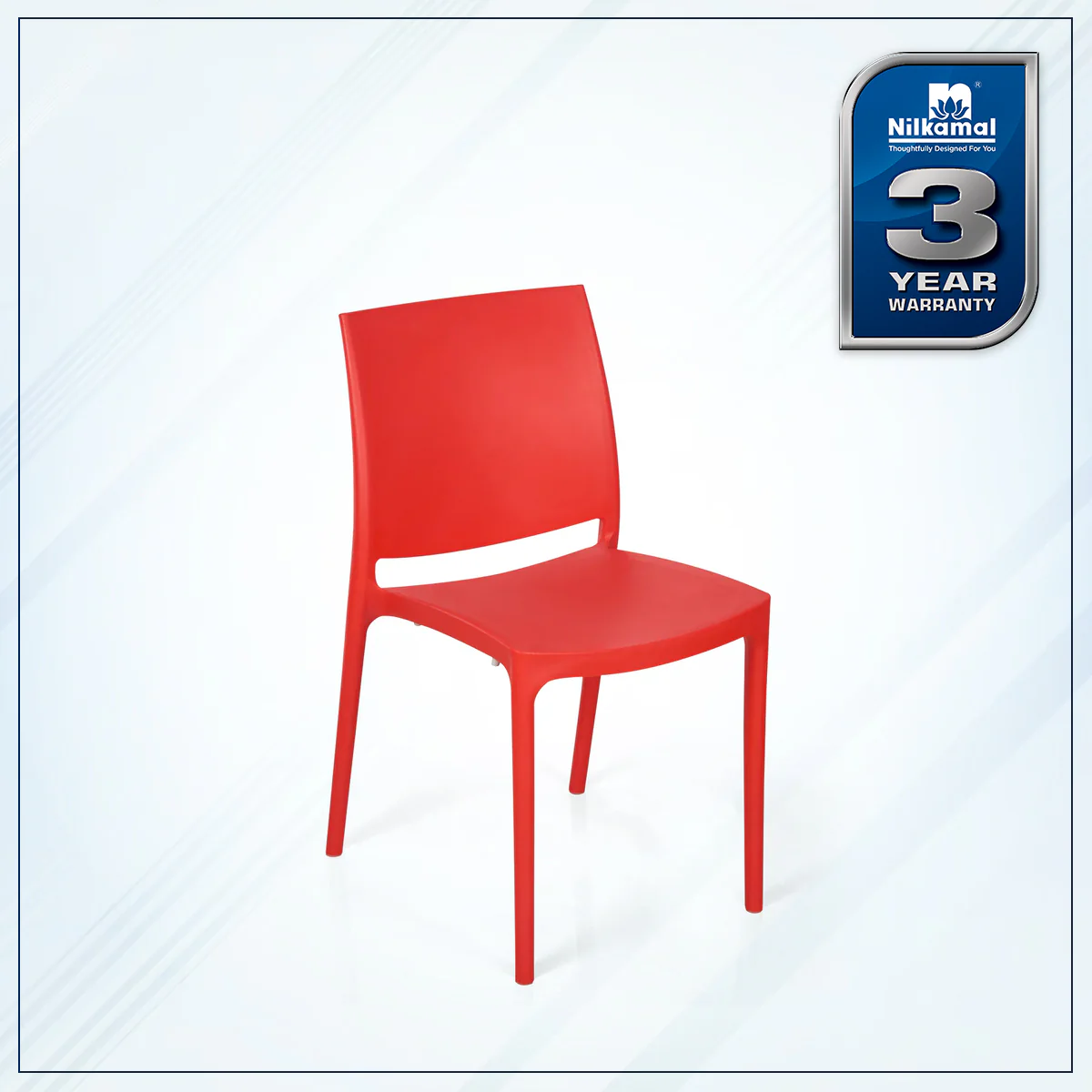 Nilkamal Novella 08 Plastic Armless Chair - Image 2