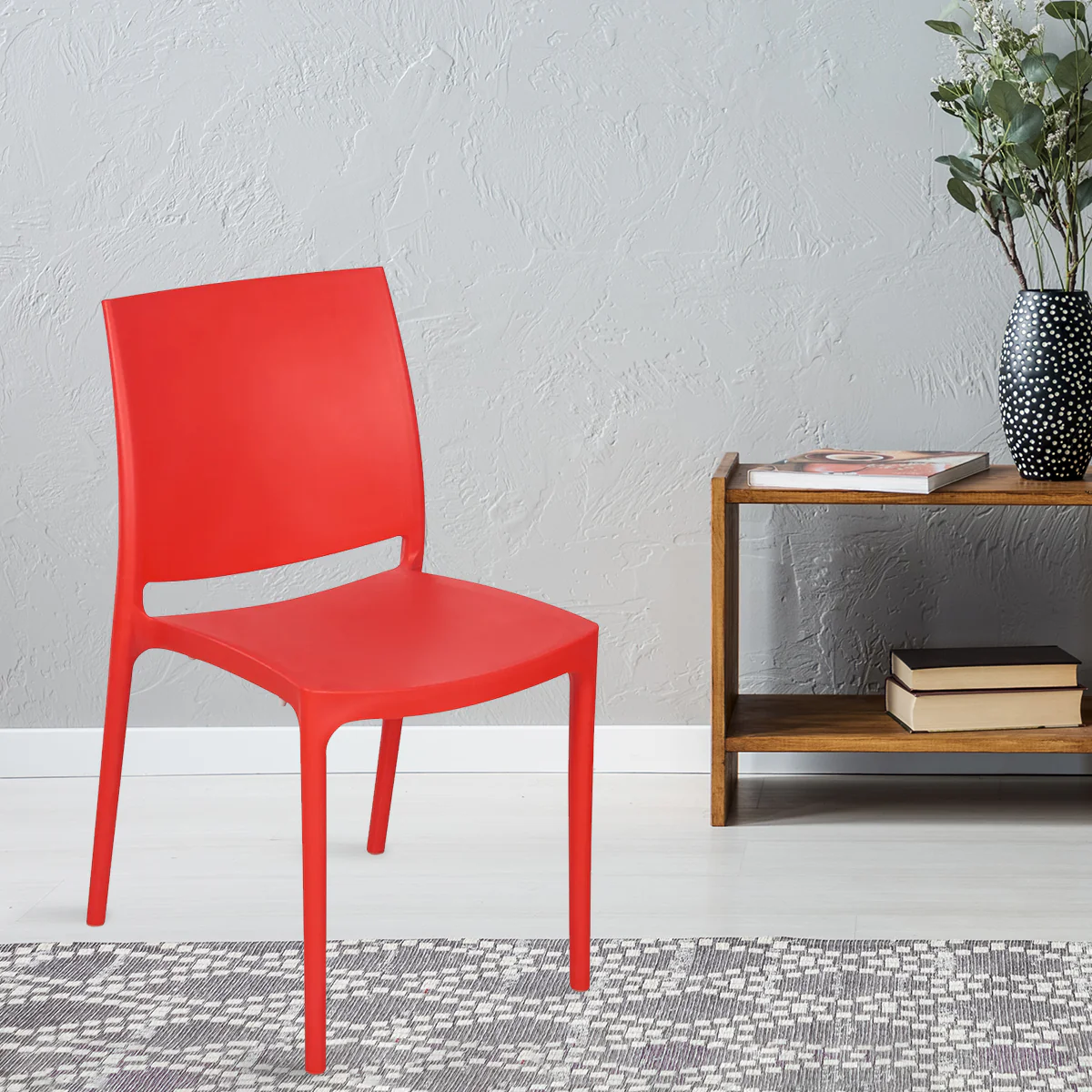 Nilkamal Novella 08 Plastic Armless Chair - Image 3