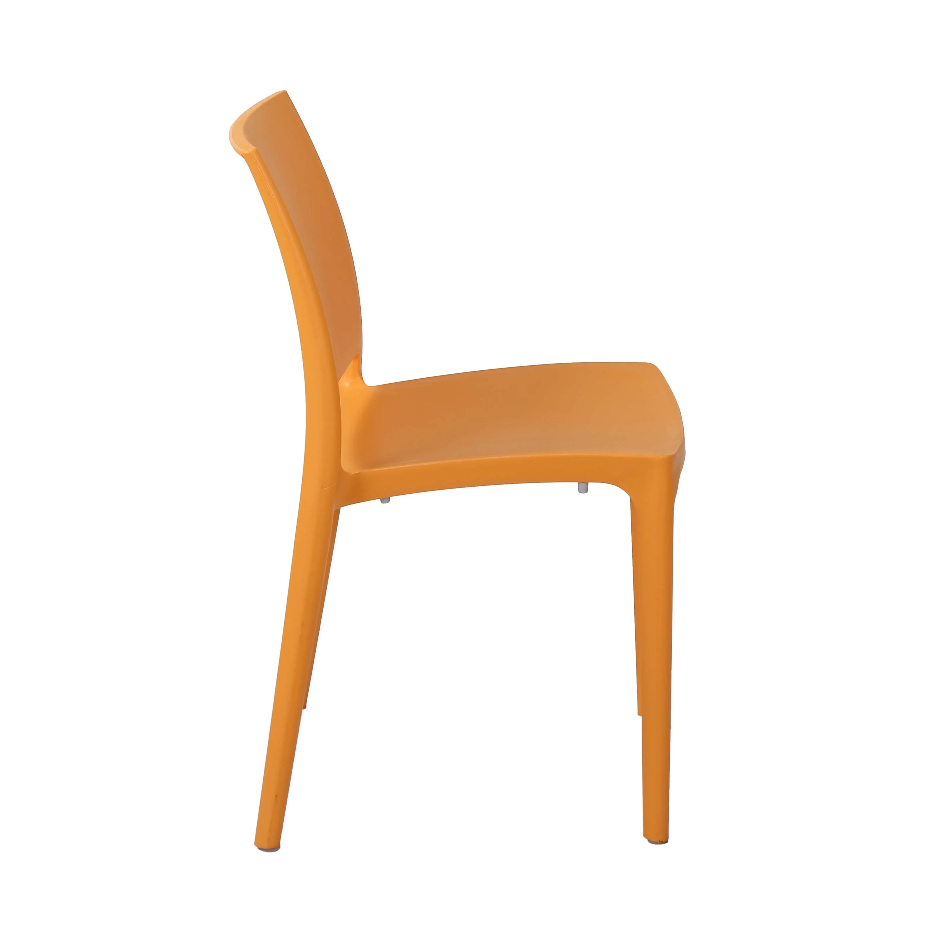 Nilkamal Novella 08 Plastic Armless Chair (Orange) - Image 5