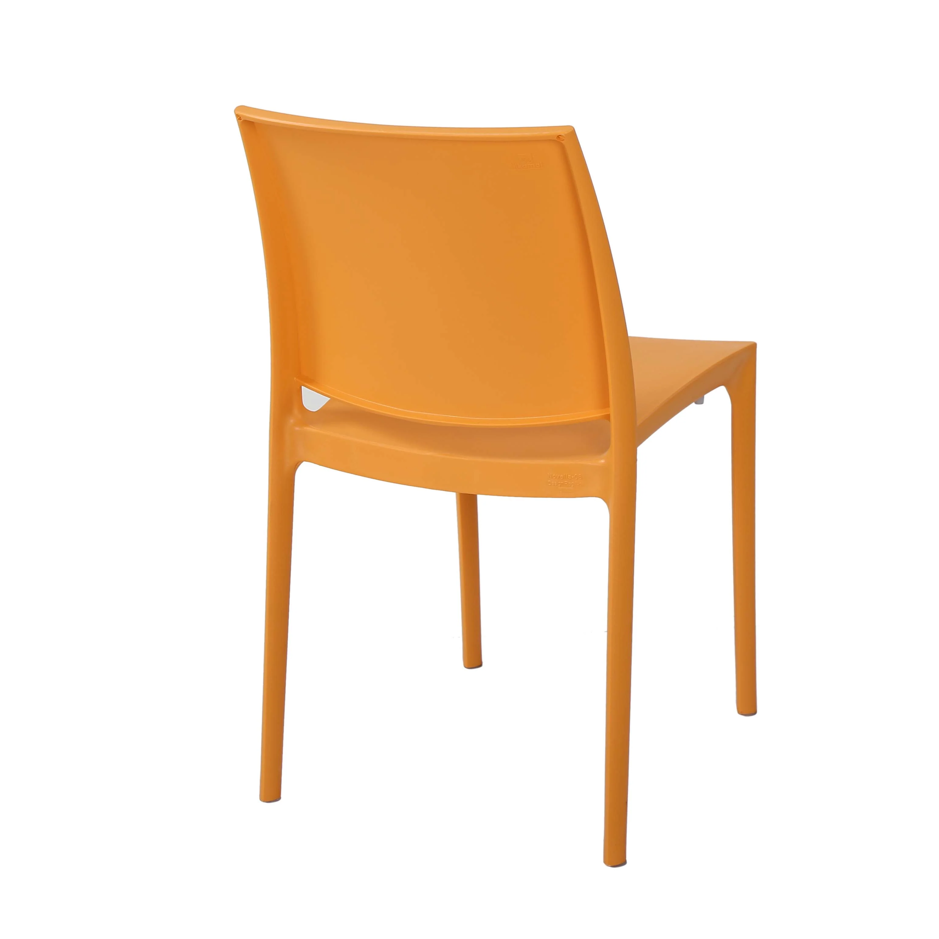 Nilkamal Novella 08 Plastic Armless Chair (Orange) - Image 6