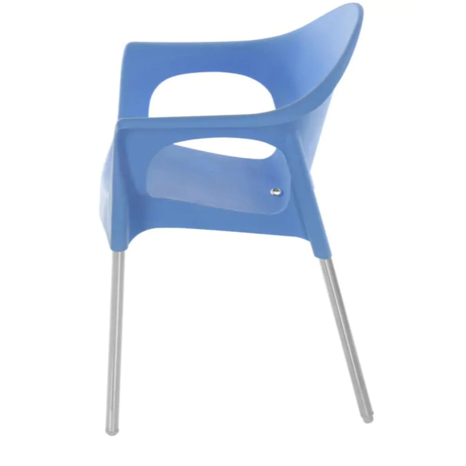 Nilkamal Novella 09 Plastic Arm Chair (Blue) - Image 8