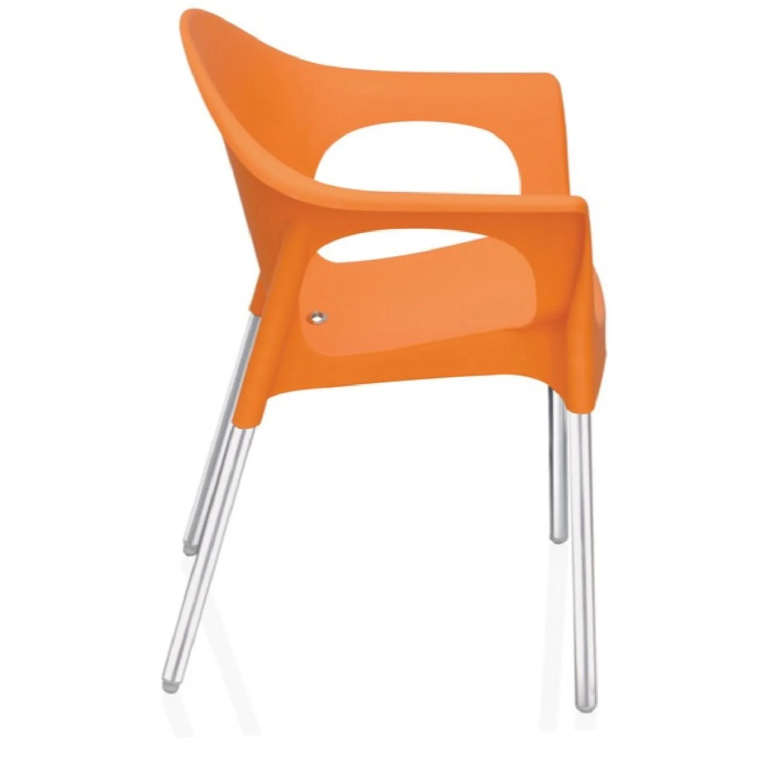 Nilkamal Novella 09 Plastic Arm Chair (Orange) - Image 10
