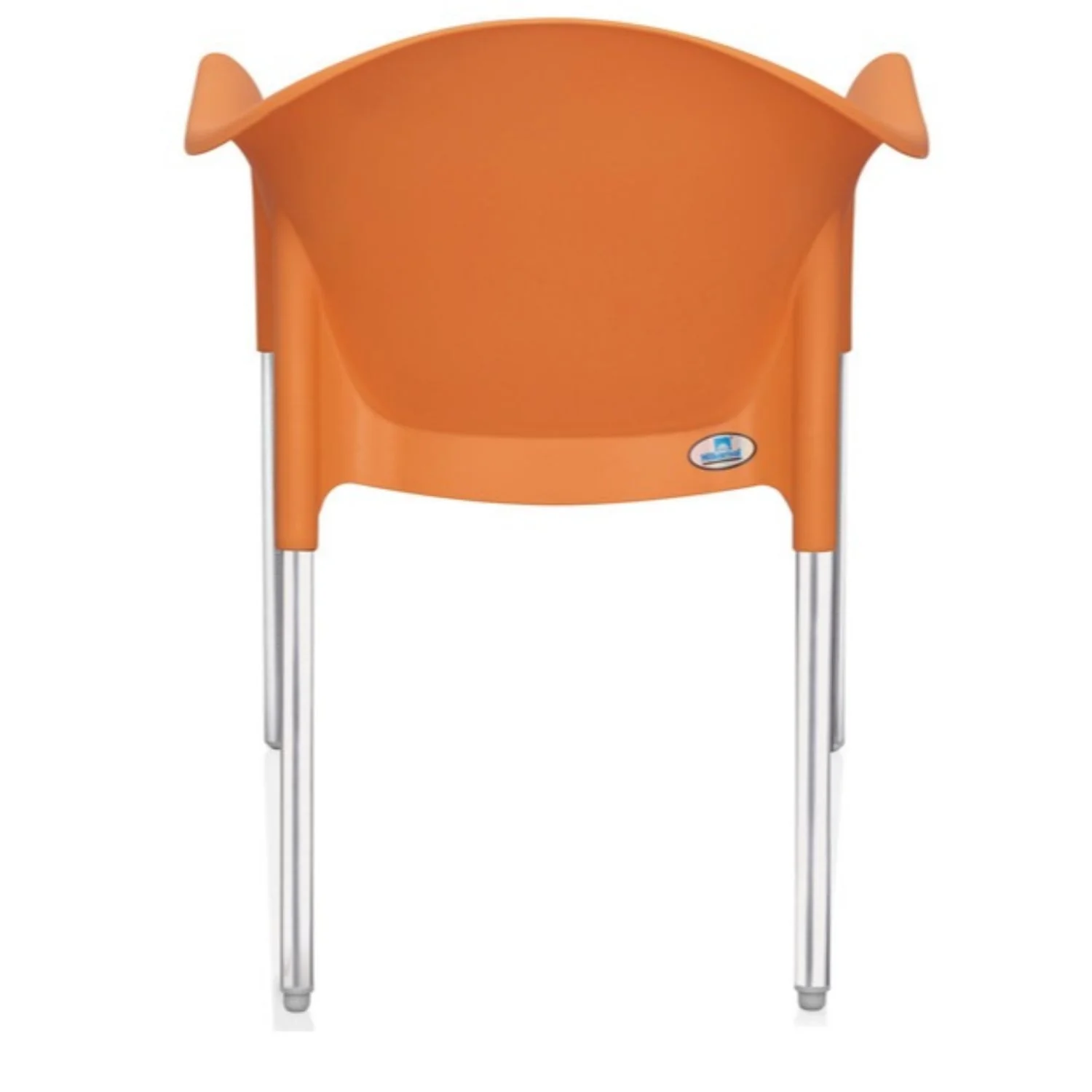 Nilkamal Novella 09 Plastic Arm Chair (Orange) - Image 11