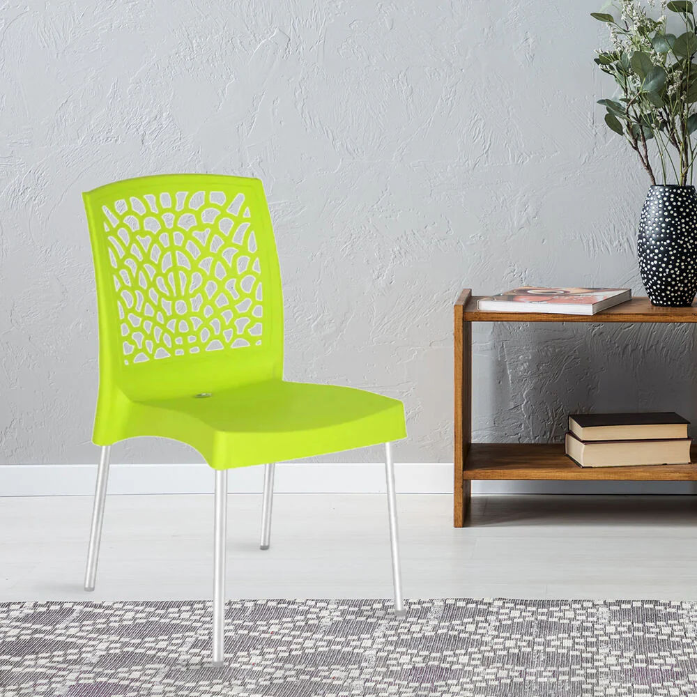 Nilkamal Novella 19 Plastic Armless Chair (Citrus Green) - Image 9