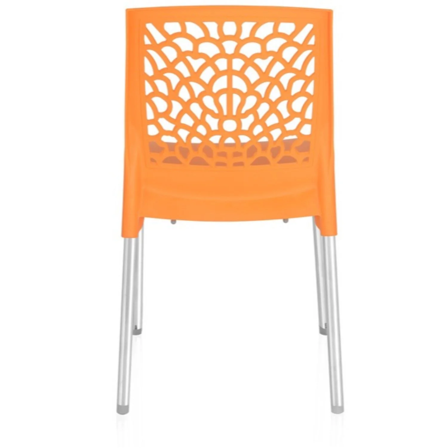 Nilkamal Novella 19 Plastic Armless Chair (Orange) - Image 9