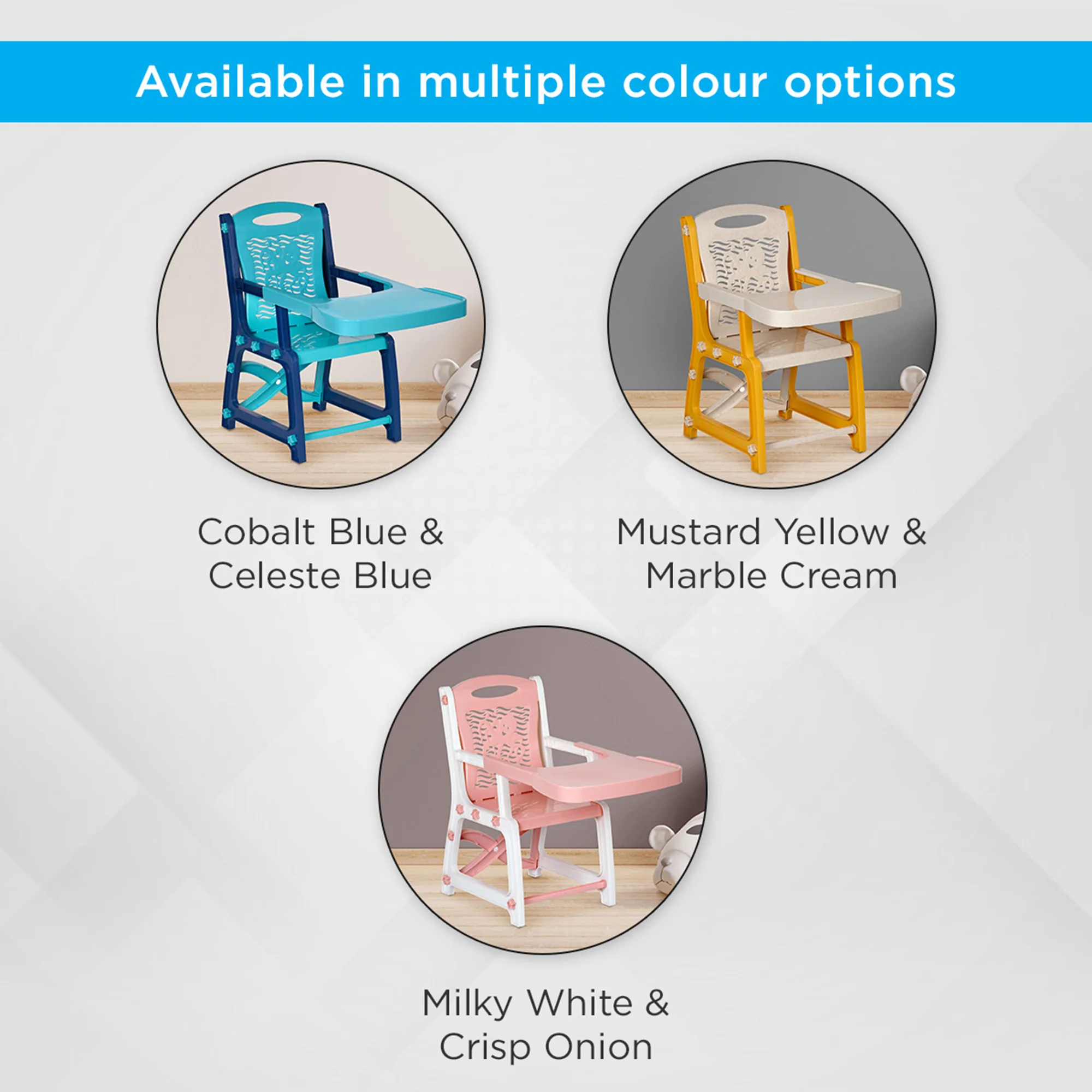 Nilkamal Octo Junior Plastic Kids Chair with Tray - Image 17
