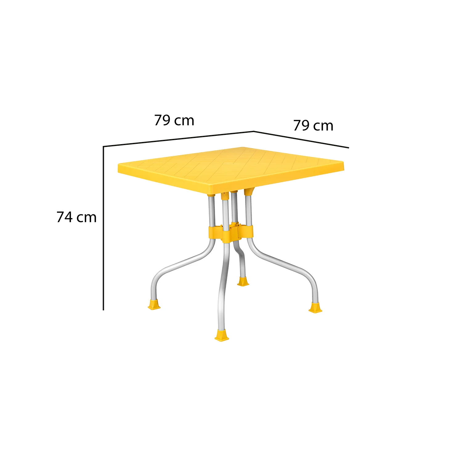 Nilkamal Orchid 1 + 4 Chair Plastic Dining Set - Image 8