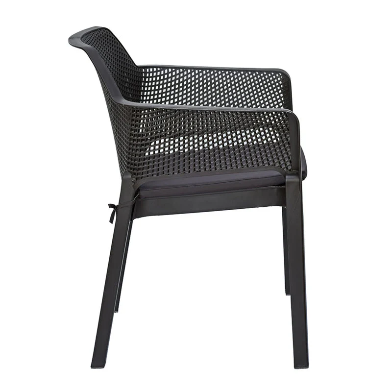 Nilkamal Orchid 1 + 4 Chair Plastic Dining Set (Season Rust Brown) - Image 11