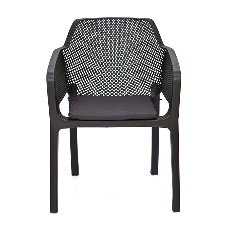 Nilkamal Orchid 1 + 4 Chair Plastic Dining Set (Season Rust Brown) - Image 7