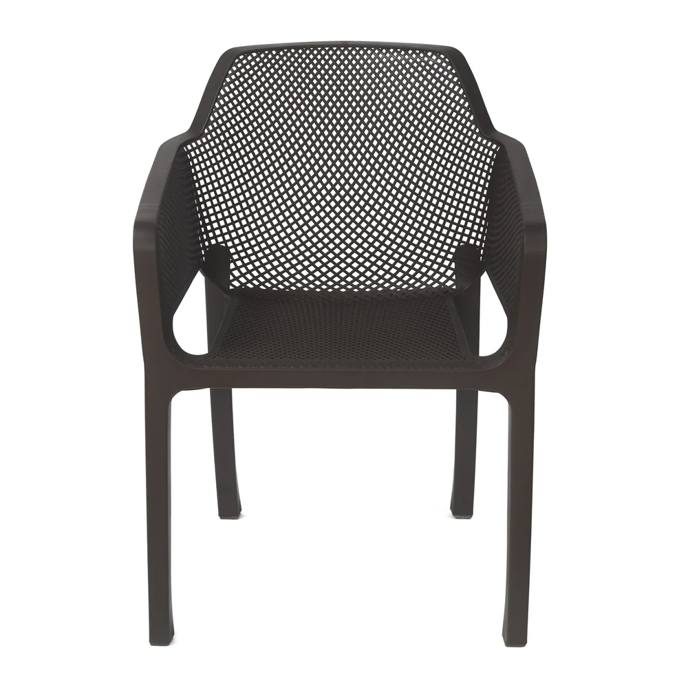 Nilkamal Orchid Captain 1 + 4 Chair Dining Set (Rust Brown) - Image 4